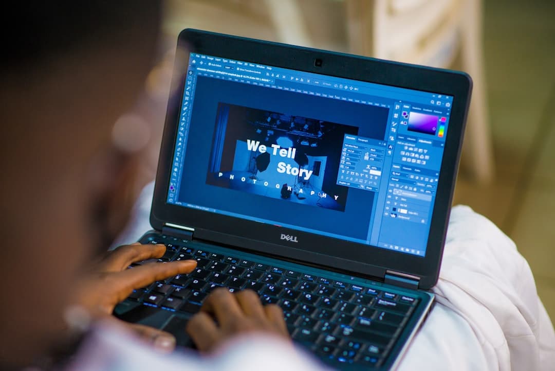 Graphic designer workplace