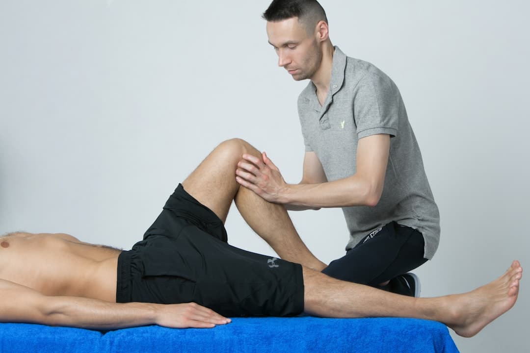 Physiotherapist at work